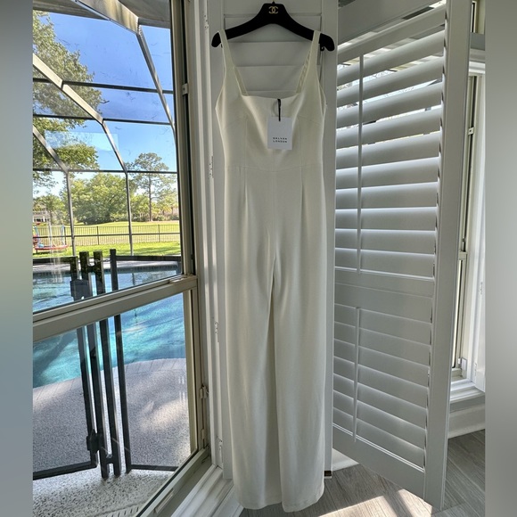 GALVAN Sunrise Geneva White Jumpsuit NWT Size 4 - Picture 9 of 13